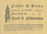 Biglietto per il Palco