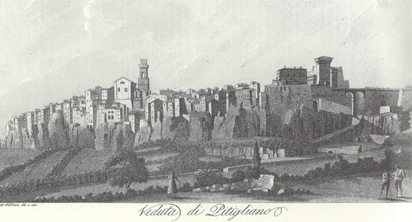 Pitigliano agli inizi dell'800