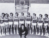 La MENS SANA del 1967 - CAPPELLI (il primo a sinistra) ed il coach CARDAIOLI (al centro in basso)