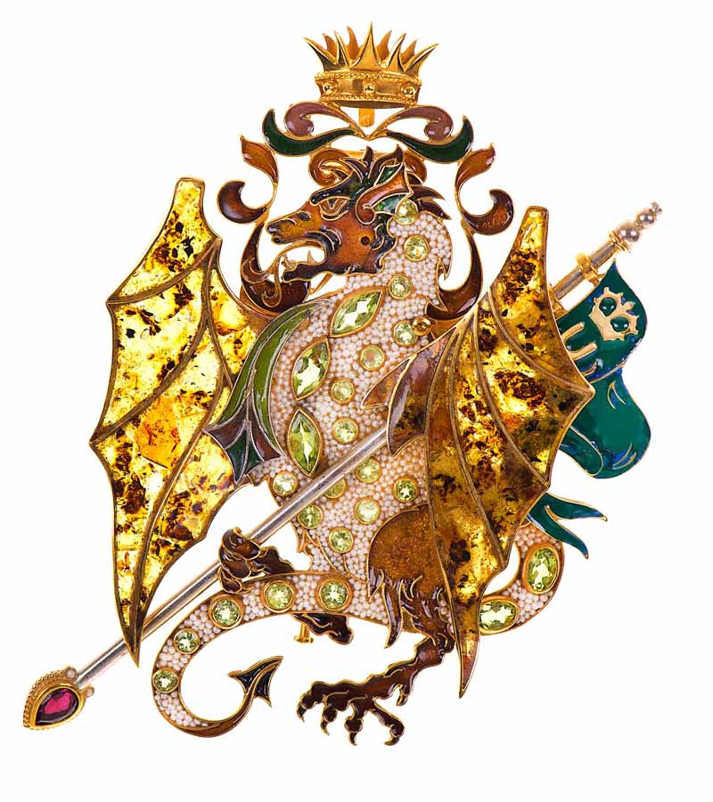 Gioiello di Contrada della Contrada del Drago di Diego Percossi Papi
