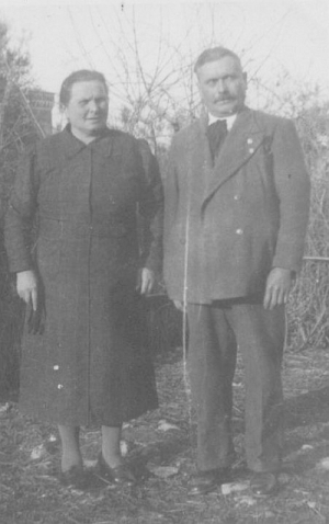Vittorio Bonelli e la moglie Ida Massari.