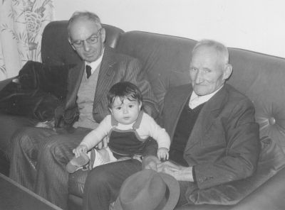 Dino Castagnini con Giovacchino e Marta