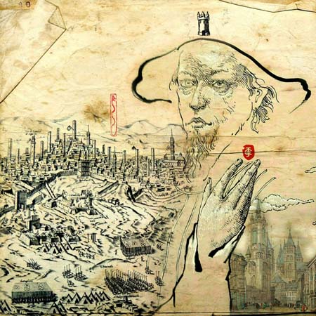 Il drappellone del 16 agosto 2016, dipinto dal Maestro Jean-Claude Coenegracht