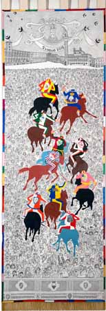 Il drappellone del Palio di Siena del 2 luglio 2018