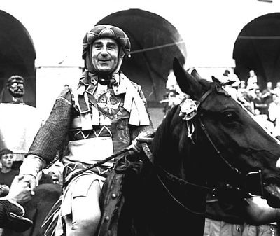Donato Gallorini alla Giostra del Saracino nel 1962