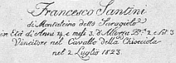 Francesco Santini detto Gobbo Saragiolo