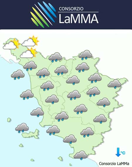 Le previsioni del tempo del LAMMA