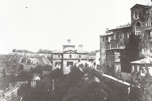 La collina di S.Prospero vista dal Fosso di S.Ansano nel 1902