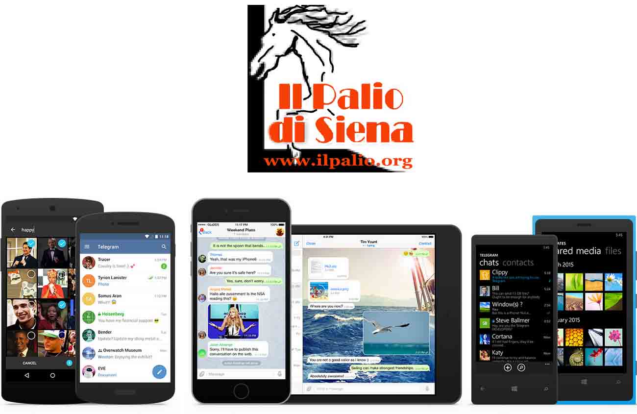 Le suonerie per smartphone delle Contrade del Palio di Siena