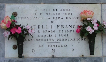 Il loculo dove riposa Tabarre